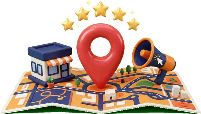 3D illustration for Google Ads Campaign