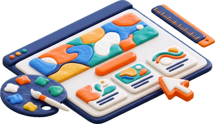 3D illustration for Website Development